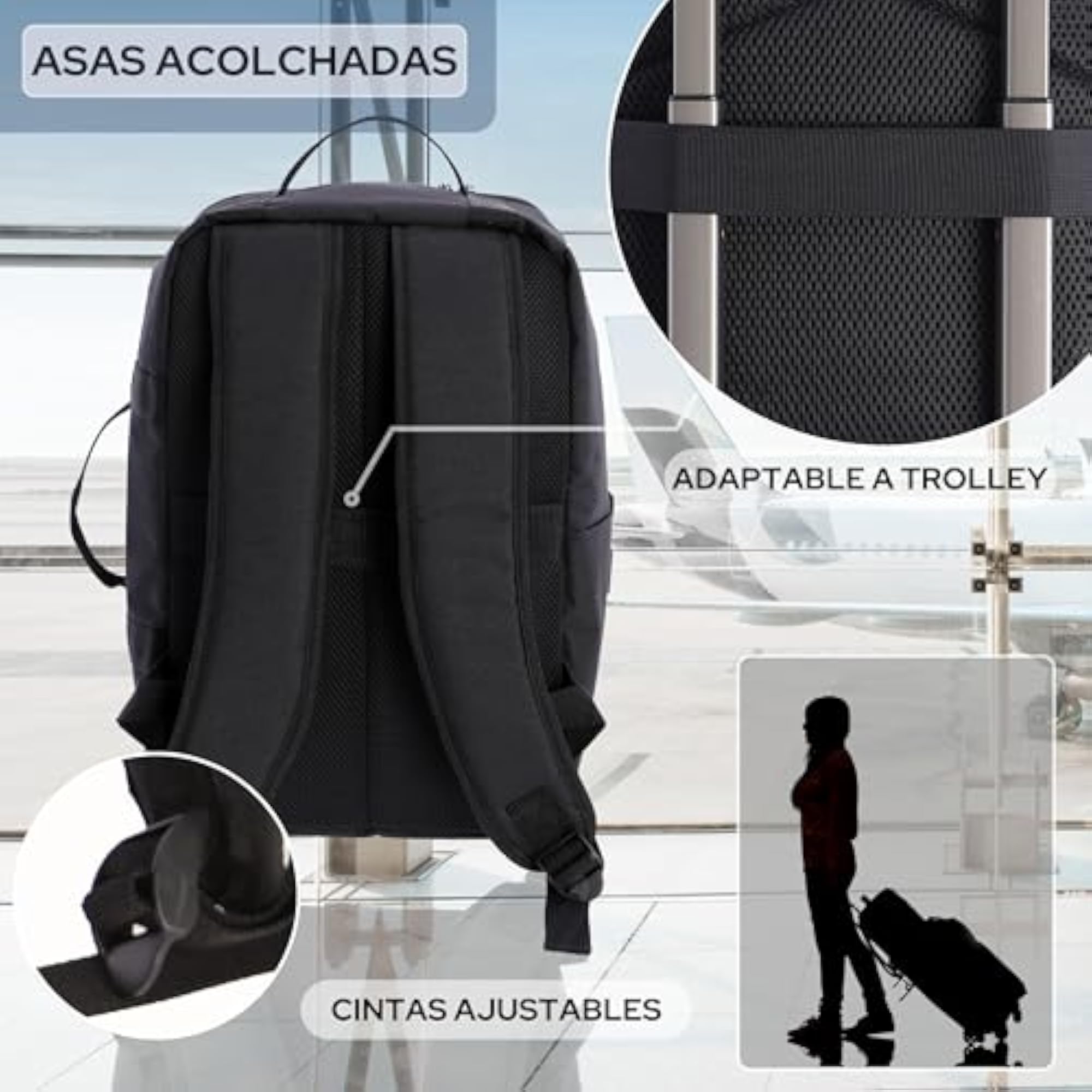 Unisex Mochila Viaje Cabin Travel Backpack